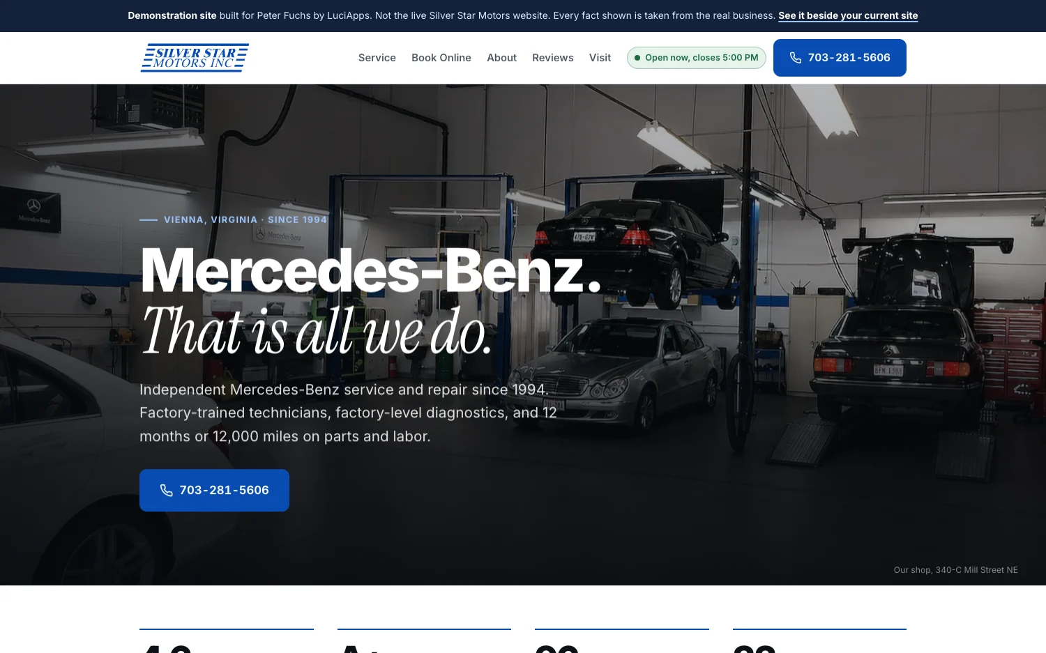 Silver Star Motors website built on Gravy