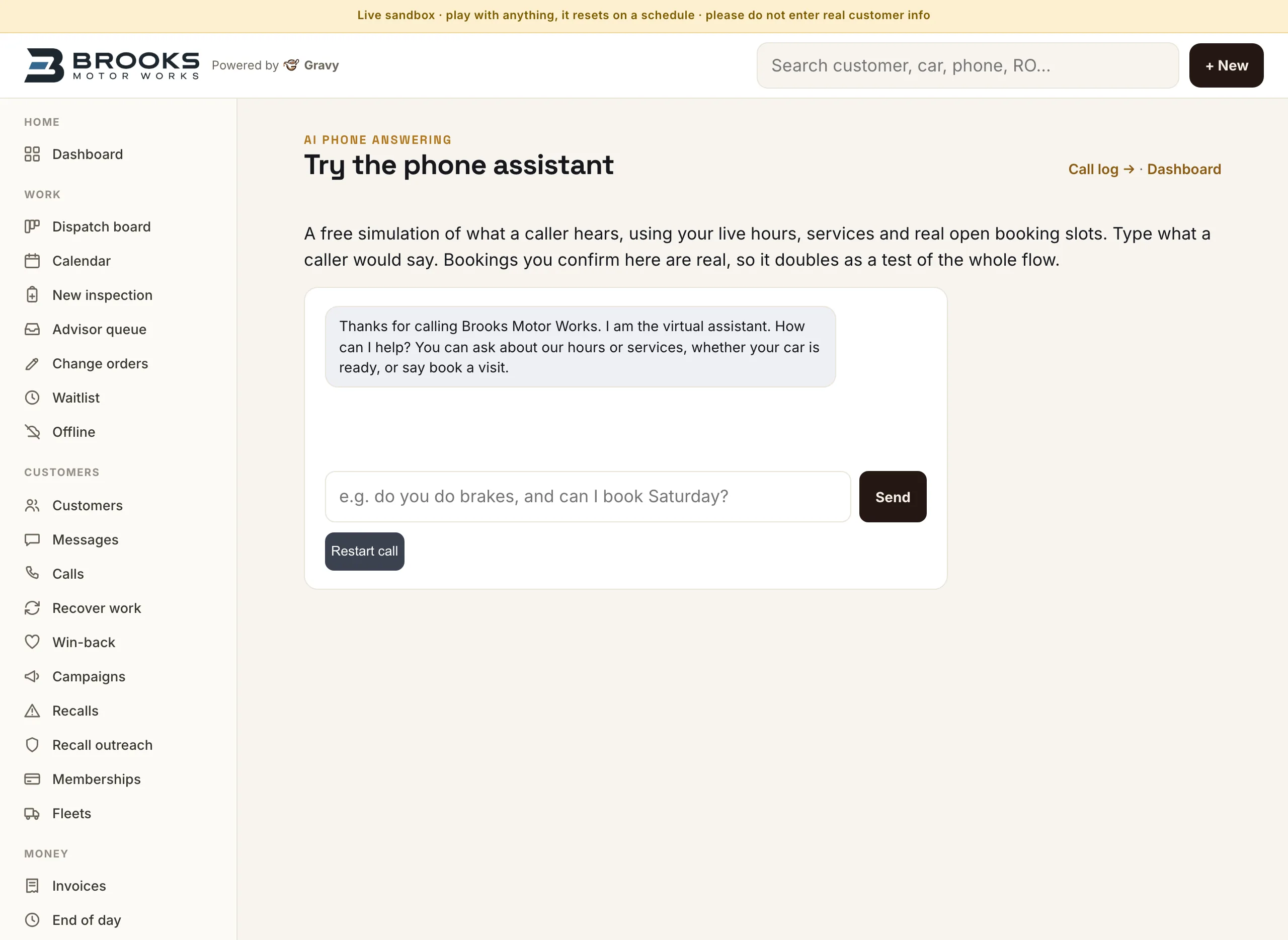 AI phone assistant